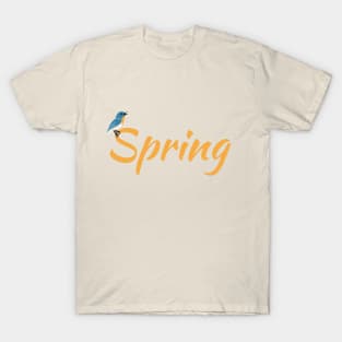 spring, bird, yellow T-Shirt